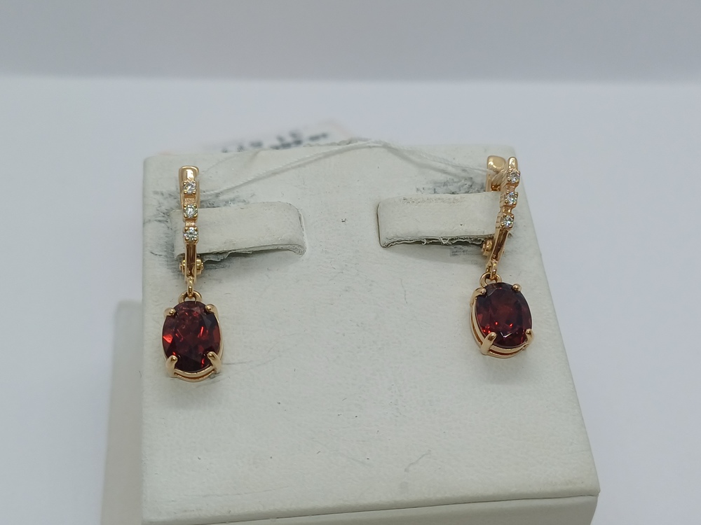 СКМИ585 СЕРЬГИ С КАМНЯМИ (Au 585)