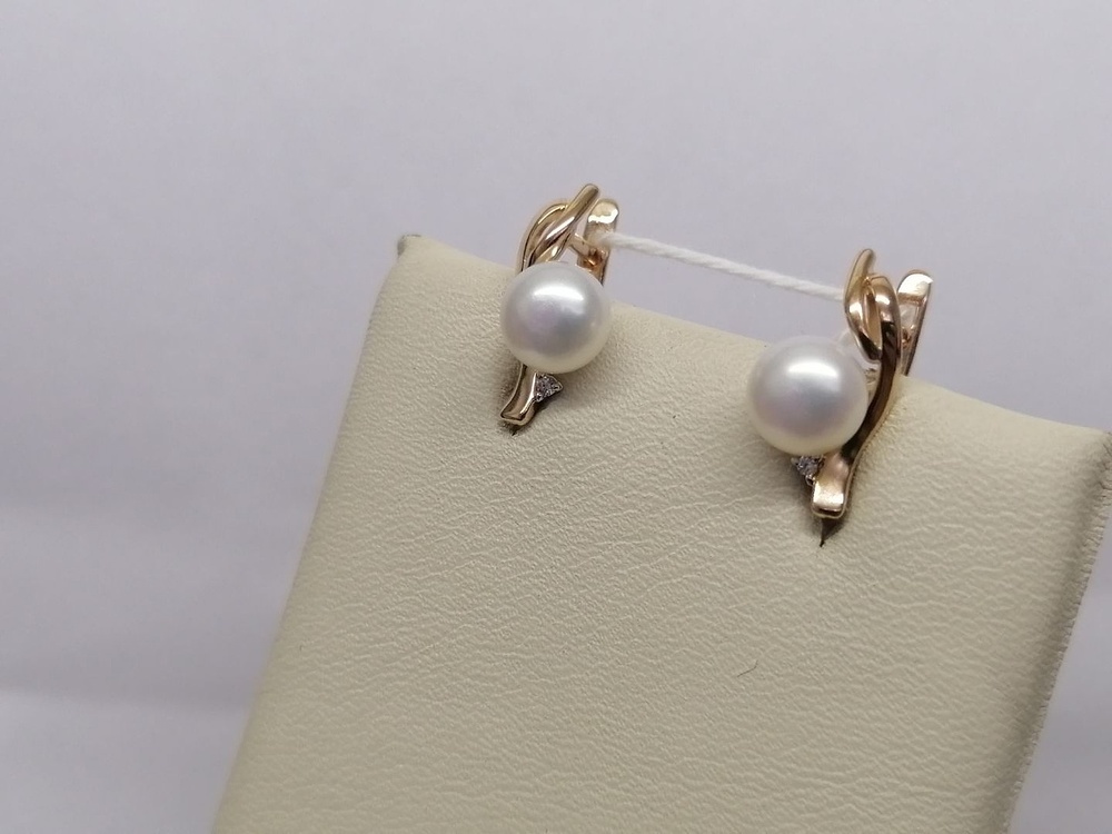 СКМИ585 СЕРЬГИ С КАМНЯМИ (Au 585)