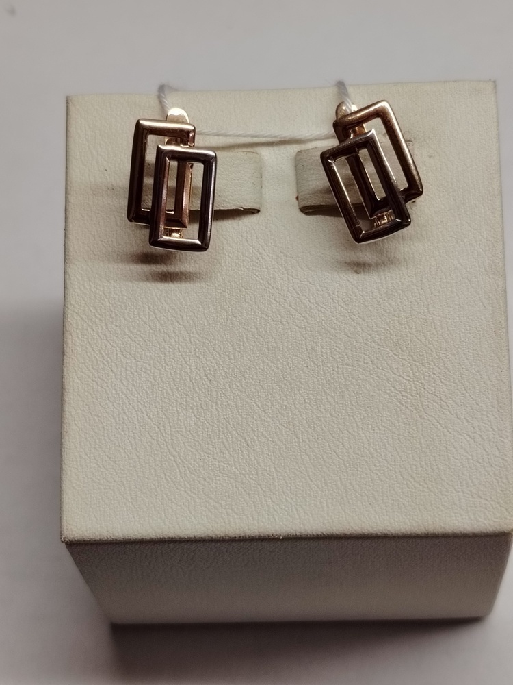 СБКМ585 СЕРЬГИ БЕЗ КАМНЯ (Au 585)