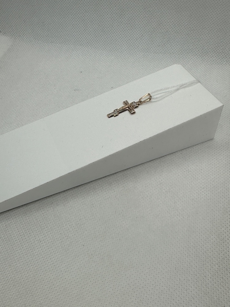 ПОДКБК585 ПОДВЕСКА КРЕСТ БЕЗ КАМНЯ (Au 585)