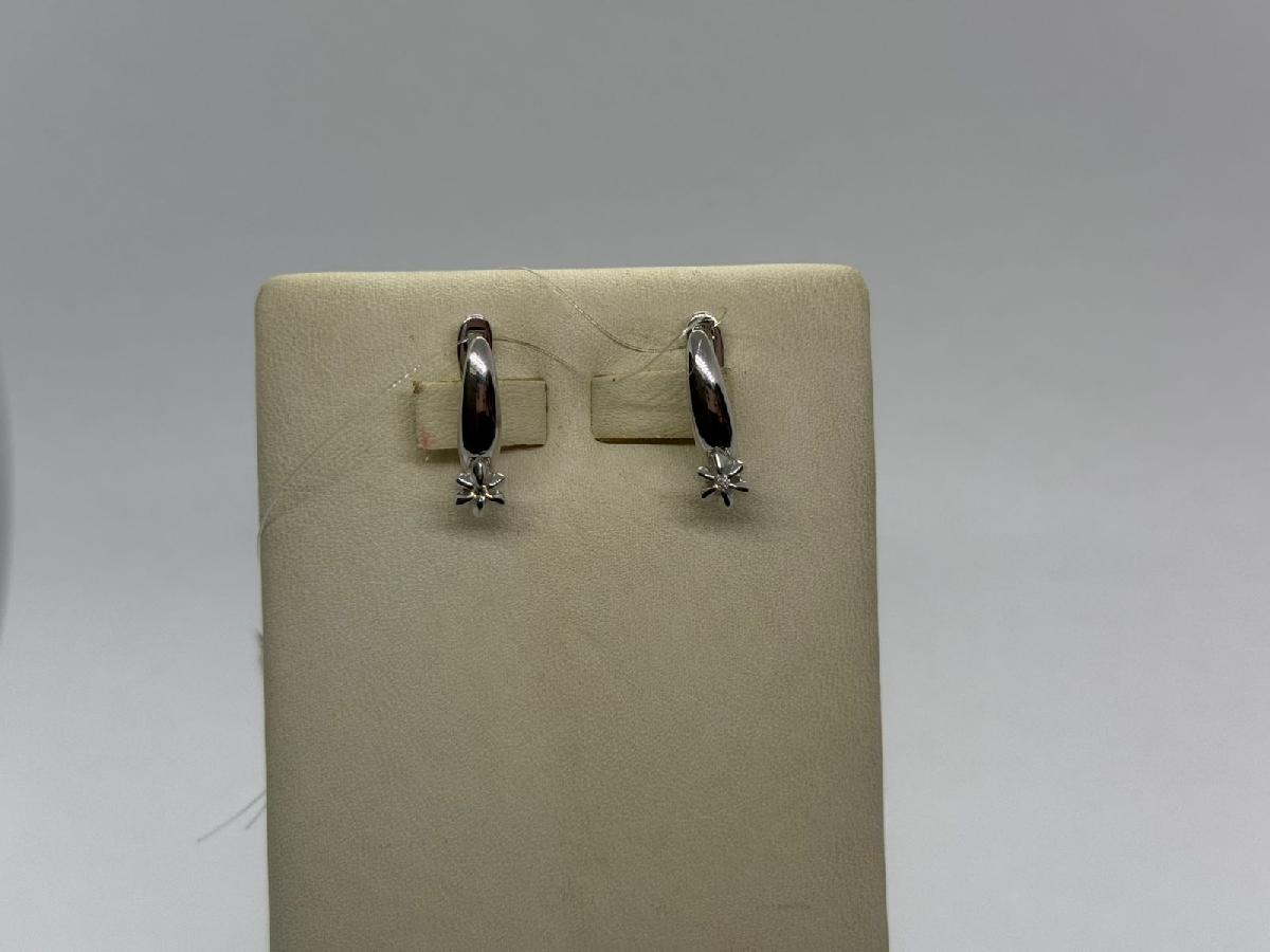 СЕРЬГИ БРИЛЛИАНТ (Ag 925)