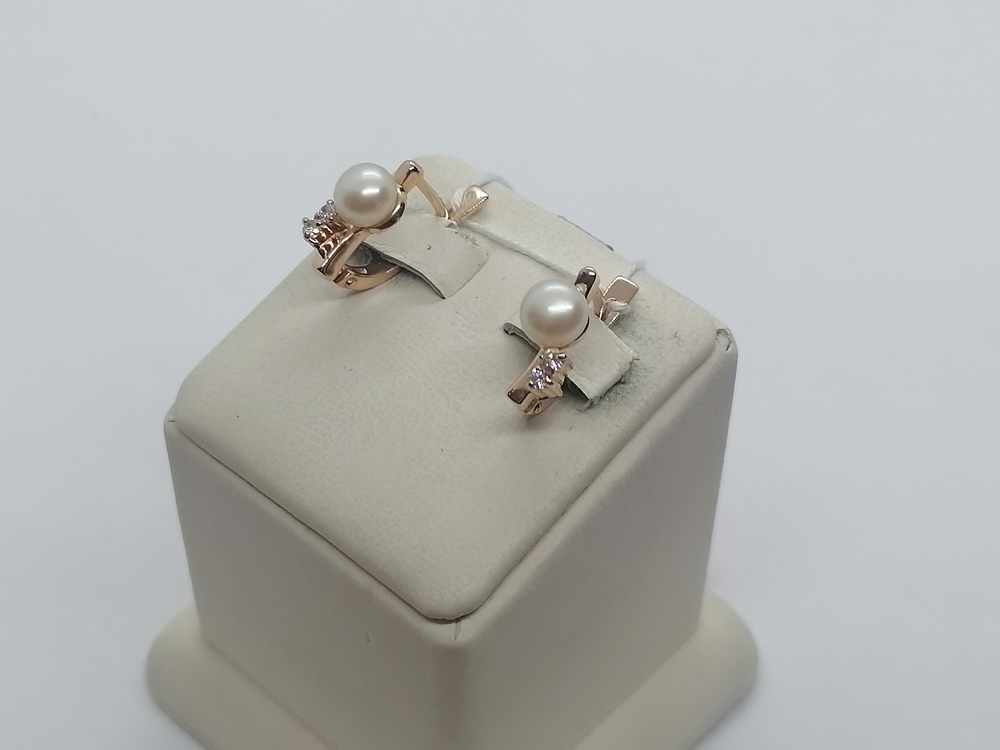 СКМИ585 СЕРЬГИ С КАМНЯМИ (Au 585)