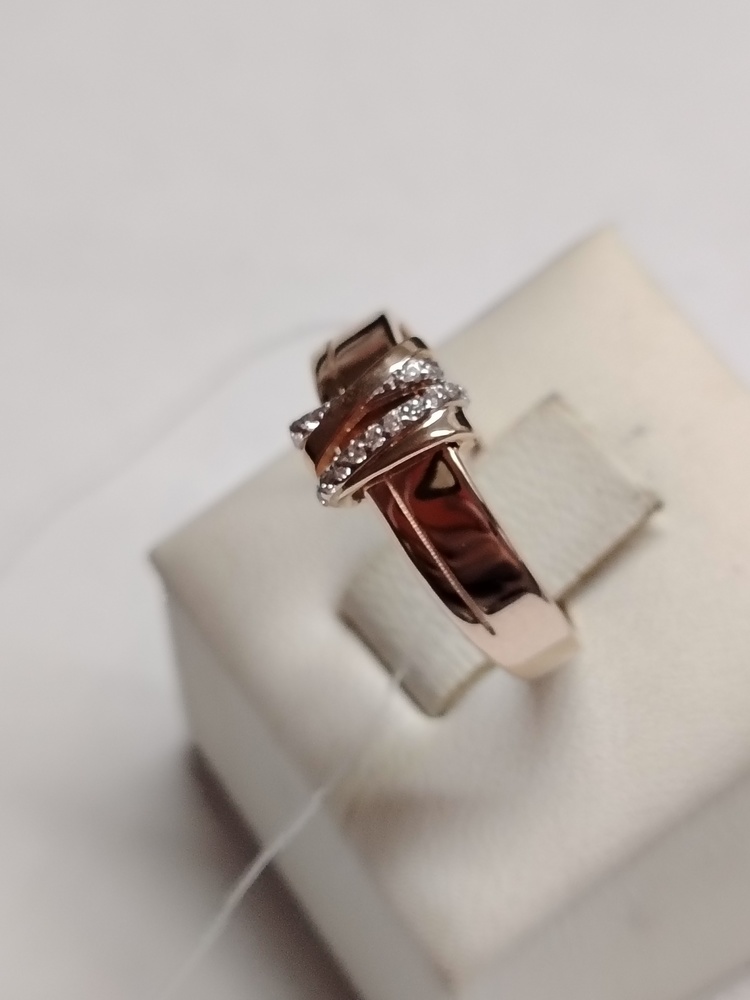 КОЛЬЦО С КАМНЯМИ (Au 585)