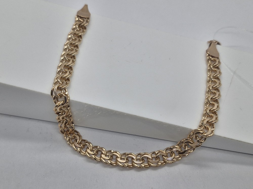 670009024 БРАСЛЕТ ПУСТОТЕЛЫЙ Бисмарк (Au 585) 670009024 БРАСЛЕТ ПУСТОТЕЛЫЙ Бисмарк (Au 585)