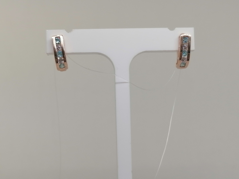 СЕРЬГИ С КАМНЯМИ (Au 585)