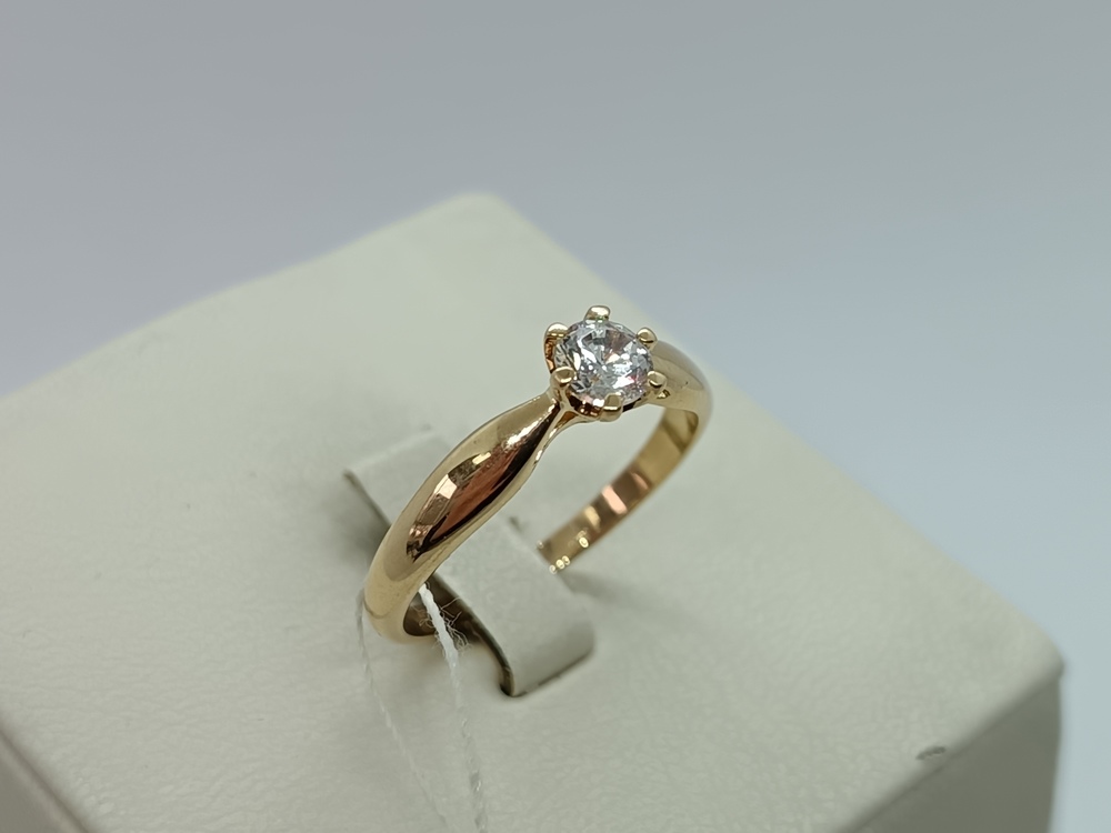 КОЛЬЦО С КАМНЕМ (Au 585)