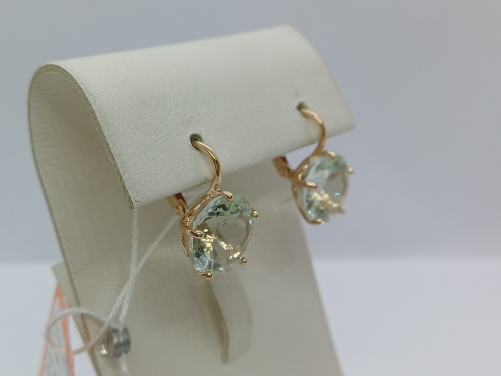 СЕРЬГИ С КАМНЕМ (Au 585)