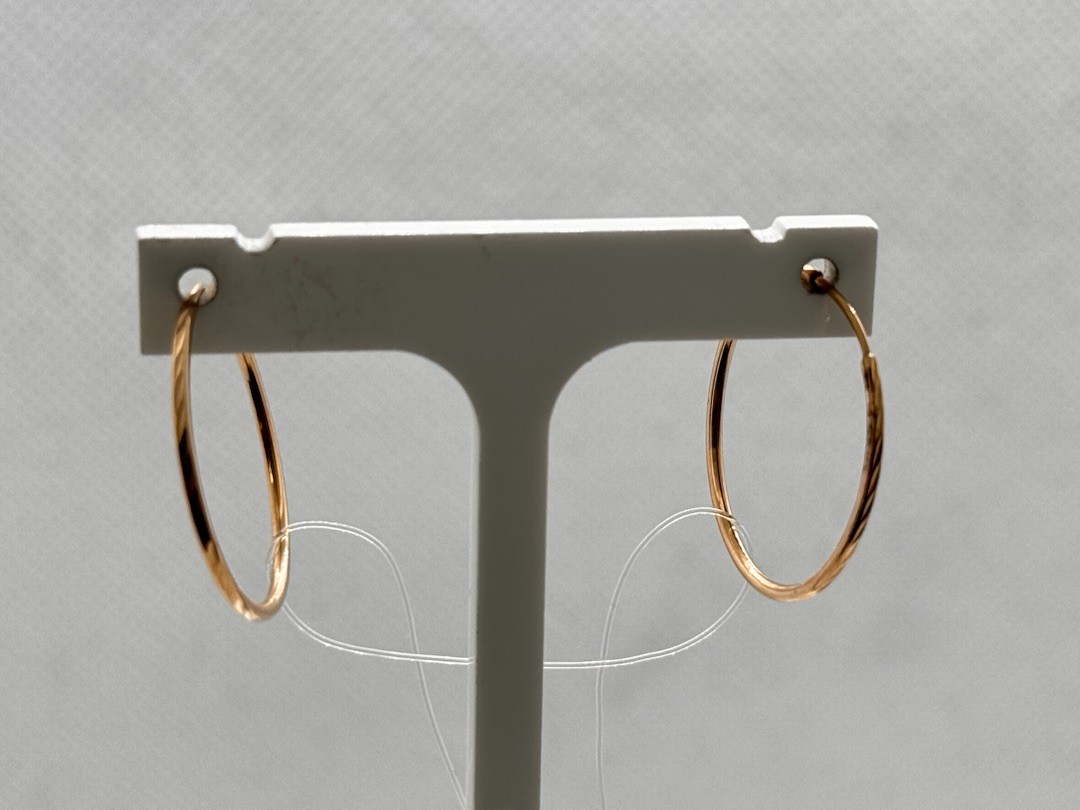 СЕРЬГИ КОНГО без камня (Au 585)