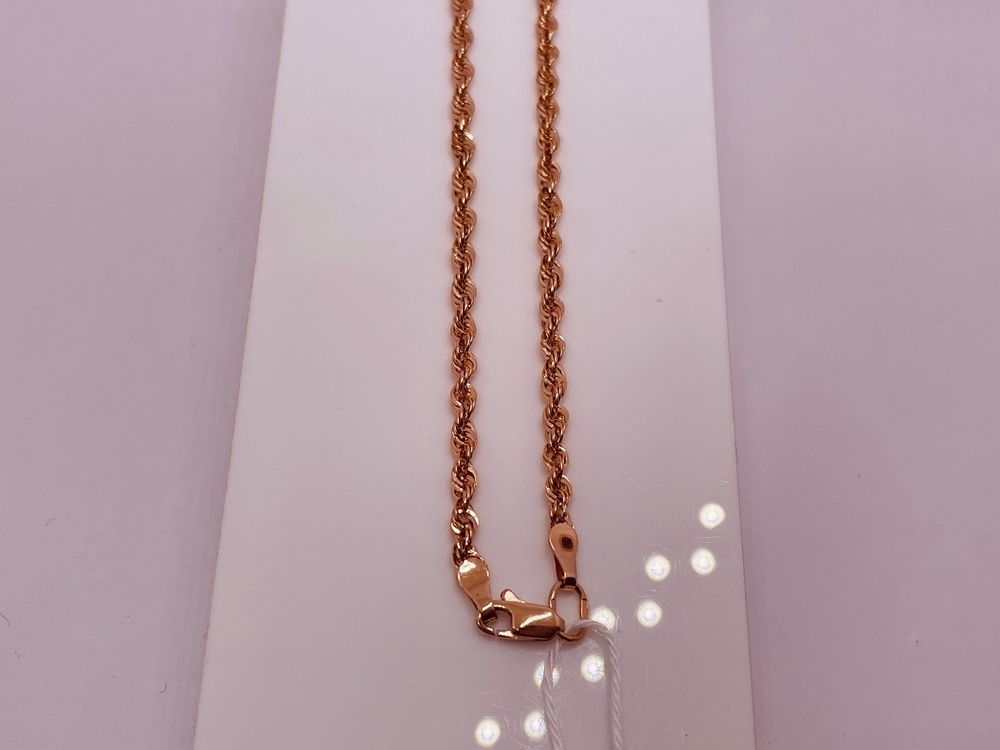 ЦЕПЬ ПУСТОТЕЛАЯ Веревка (Au 585)