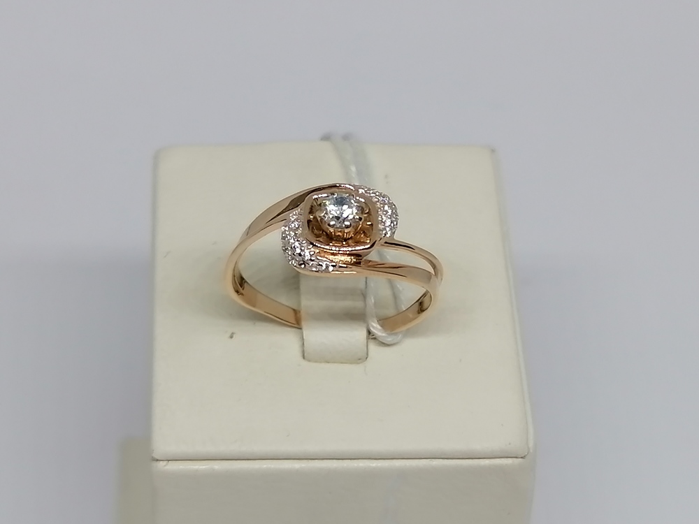 КОЛКМИ585 КОЛЬЦО С КАМНЯМИ (Au 585)