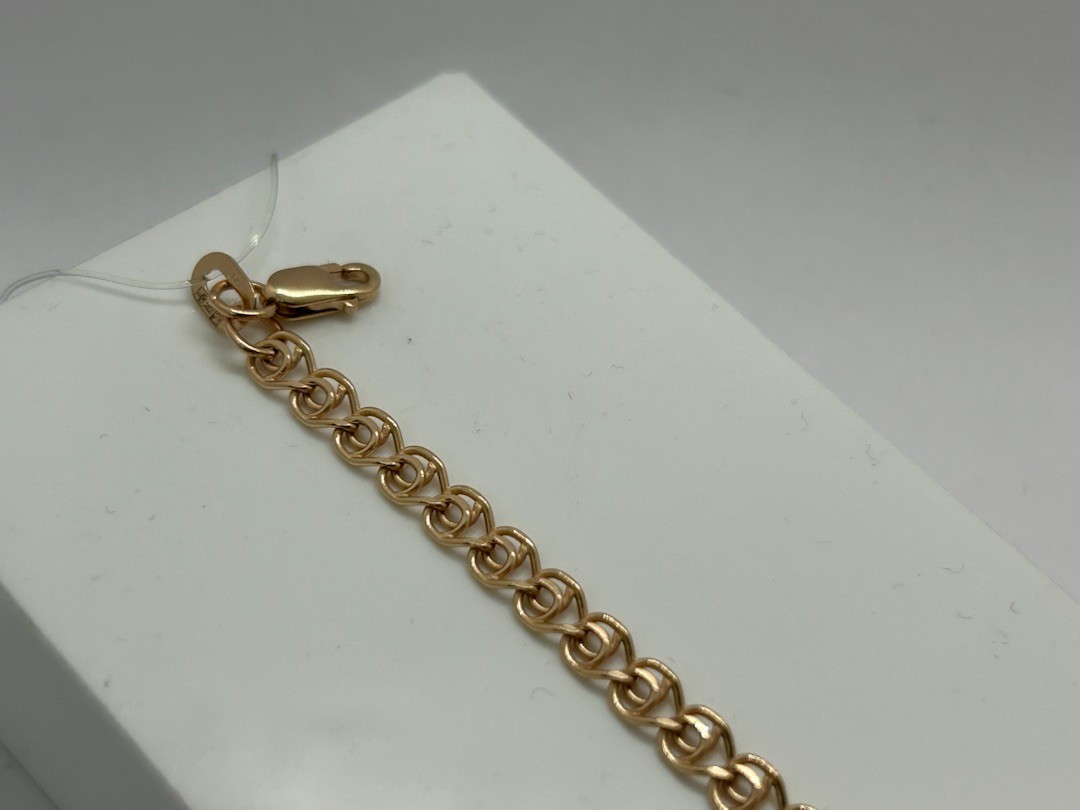 БРАСЛЕТ ПУСТОТЕЛЫЙ Лав (Au 585)