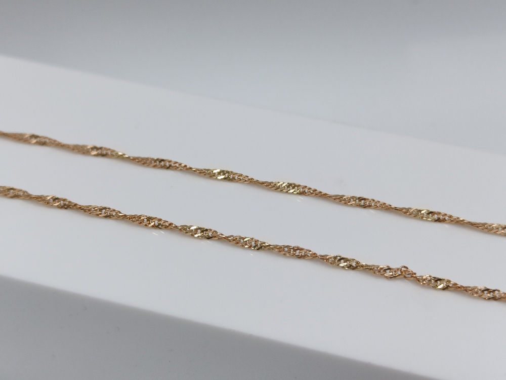 ЦЛСИ585 ЦЕПЬ ПОЛНОВЕСНАЯ Сингапур (Au 585)