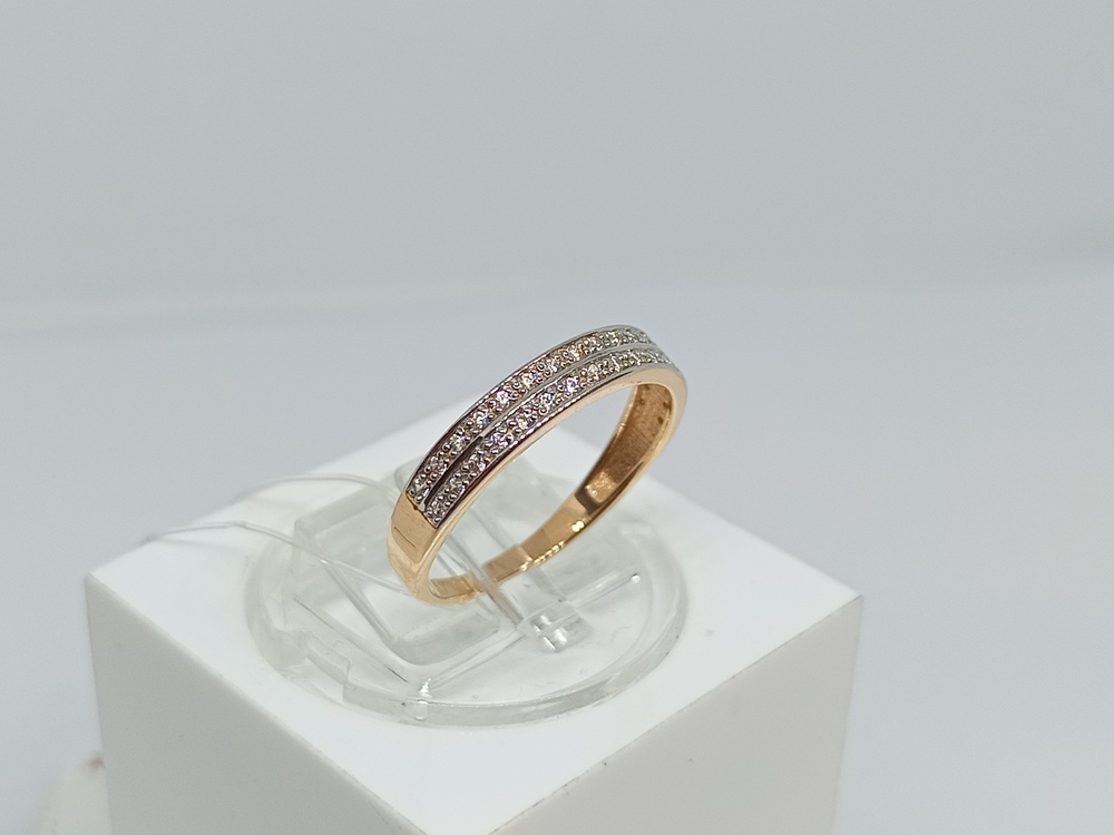 КОЛЬЦО С КАМНЯМИ (Au 585)