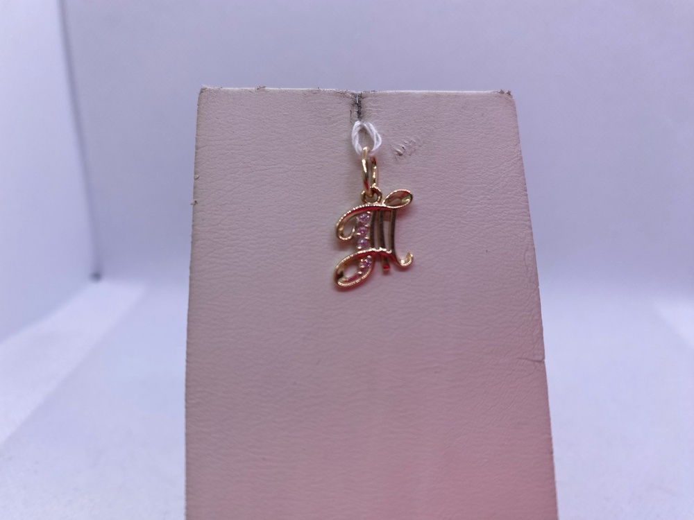 ПОДВЕСКА БУКВА Т Au 585