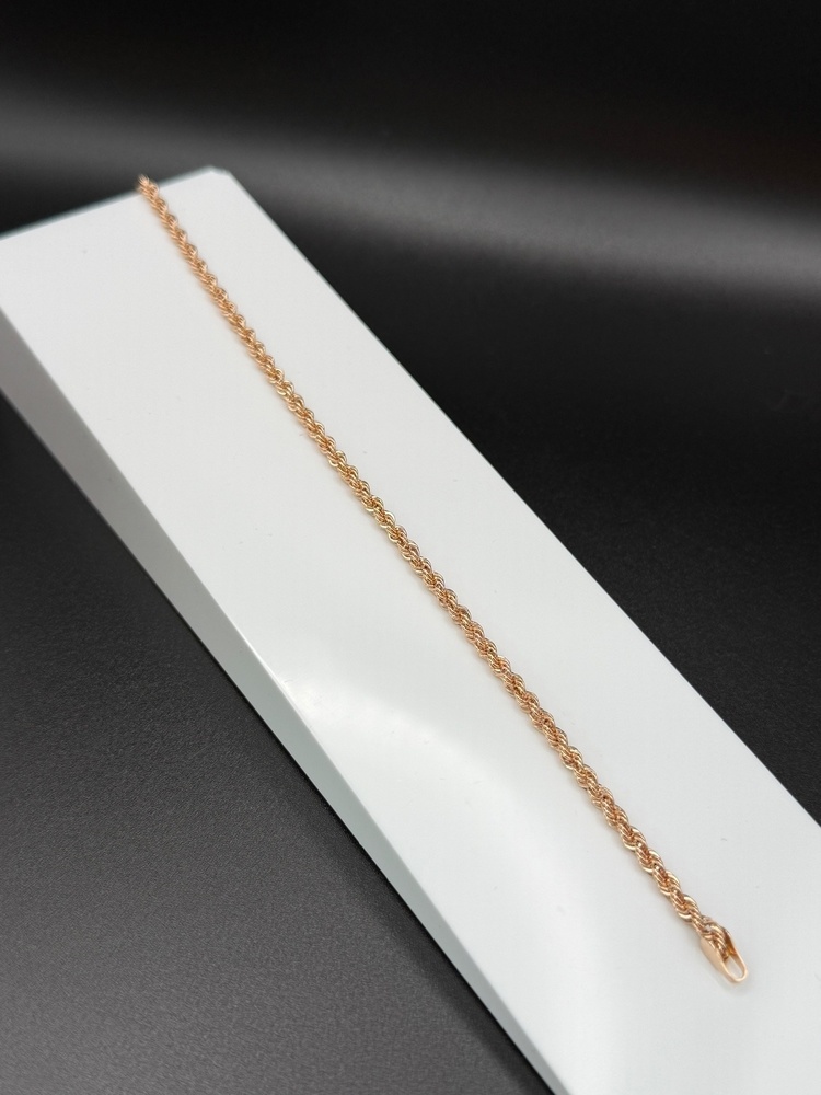 БРАСЛЕТ ПУСТОТЕЛЫЙ Веревка (Au 585)