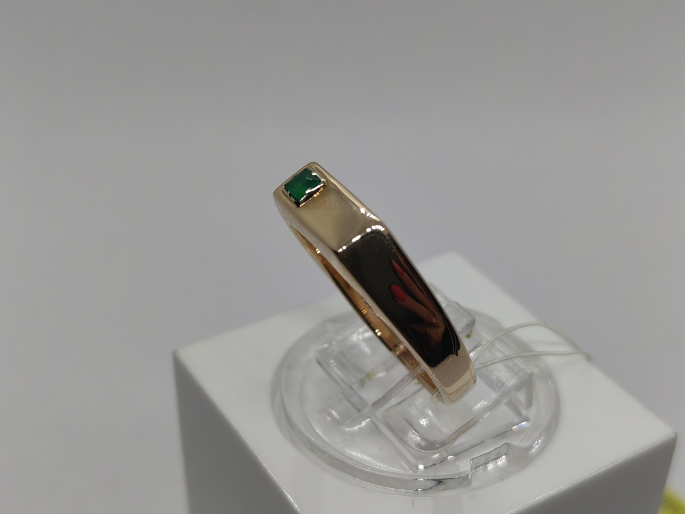 31-0321-О КОЛЬЦО ПЕЧАТКА с камнем (Au 585)