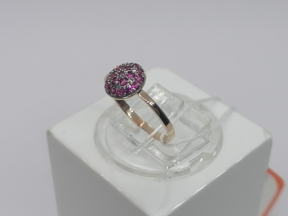 КОЛКМИ375 КОЛЬЦО С КАМНЯМИ (Au 375)