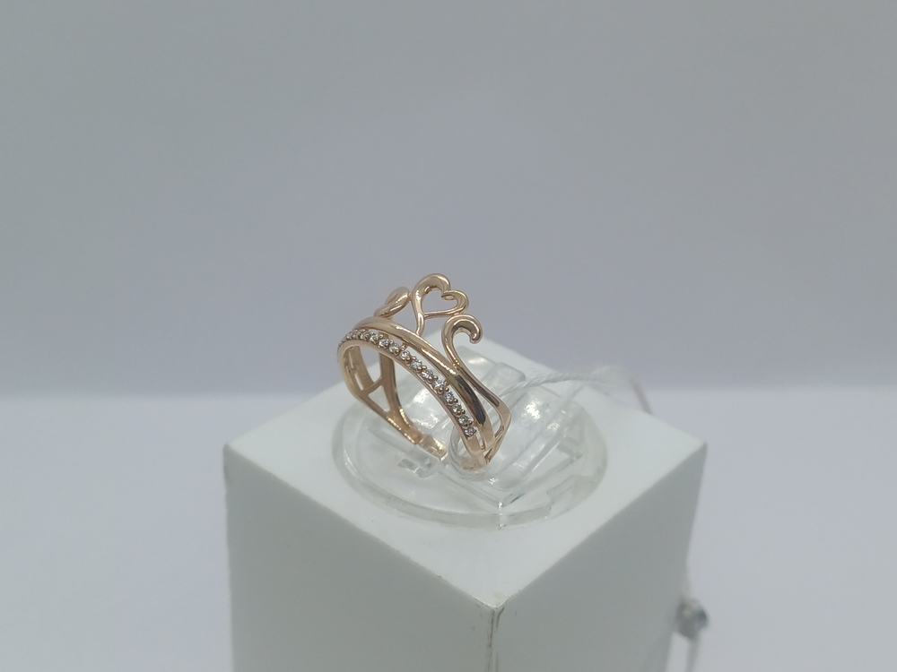 КОЛКМИ585 КОЛЬЦО С КАМНЯМИ (Au 585)
