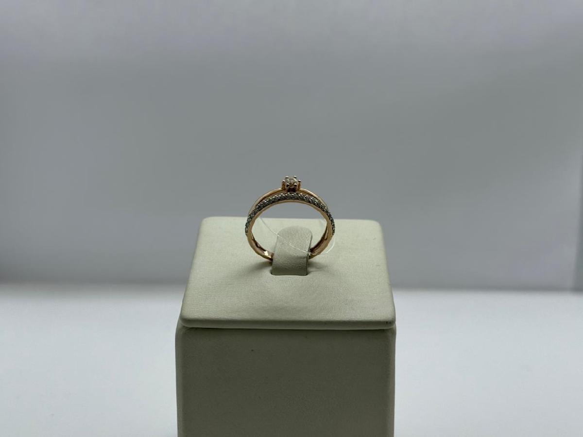 КОЛЬЦО С КАМНЯМИ (Au 585)