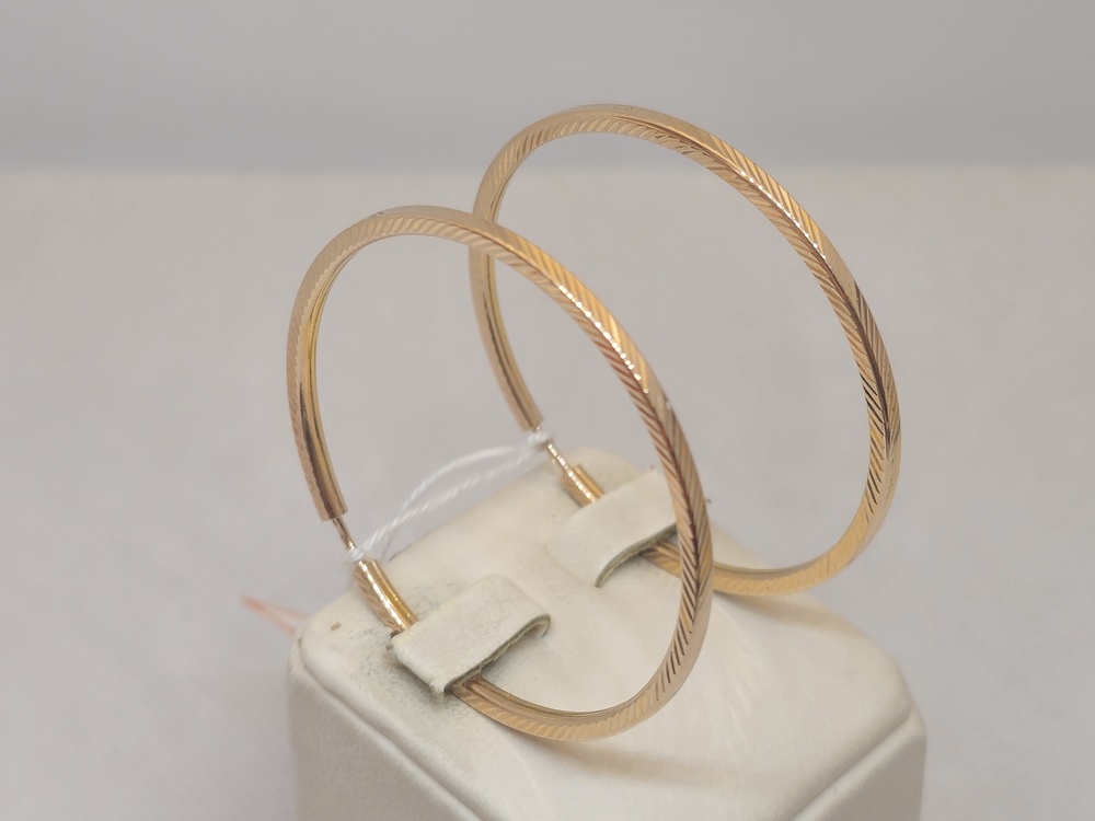 СКОН585 СЕРЬГИ КОНГО (Au 585)