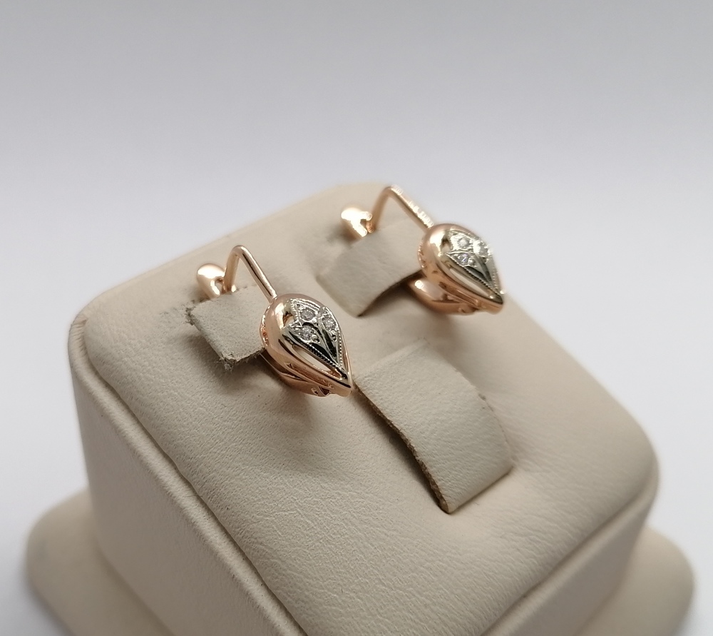 СЕРЬГИ С КАМНЯМИ (Au 585)