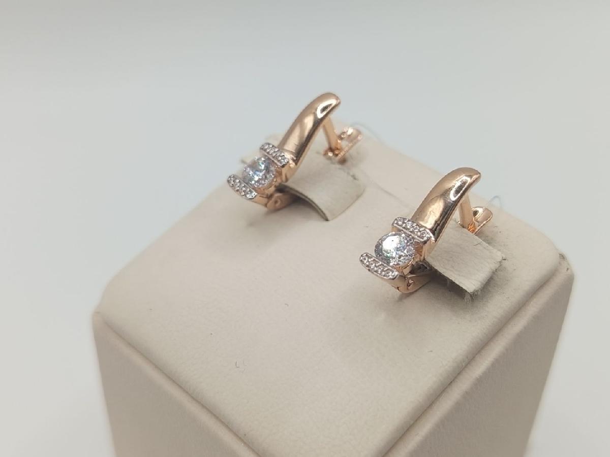 СЕРЬГИ С КАМНЯМИ (Au 585)