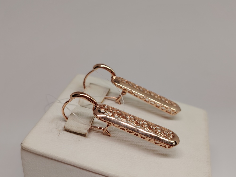 СЕРЬГИ ПЕТЕЛЬКА без камня (Au 585)