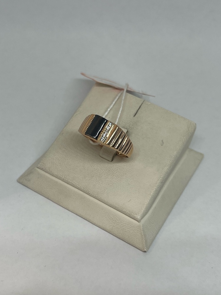 ПЕЧАТКА С КАМНЯМИ (Au 585)