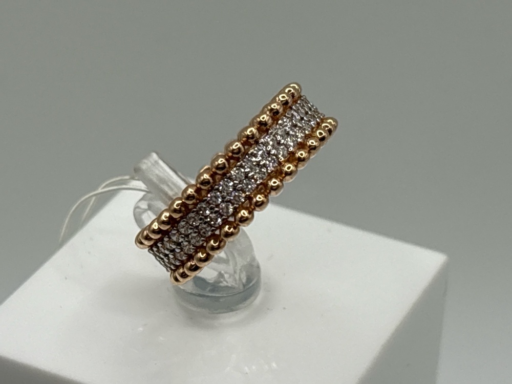 04-61-0274-00 КОЛЬЦО С КАМНЯМИ (Au 585)