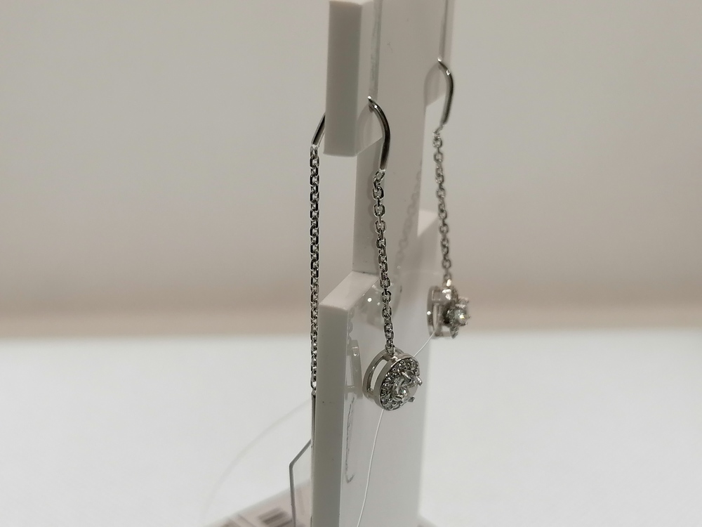 СЕРЬГИ ПРОДЕВКИ с камнями (Au 585)