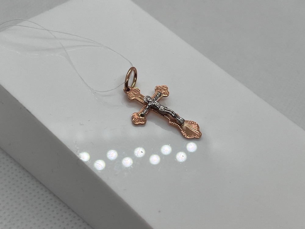 810-00007-10-00-00-02 ПОДВЕСКА КРЕСТ (Au 585)