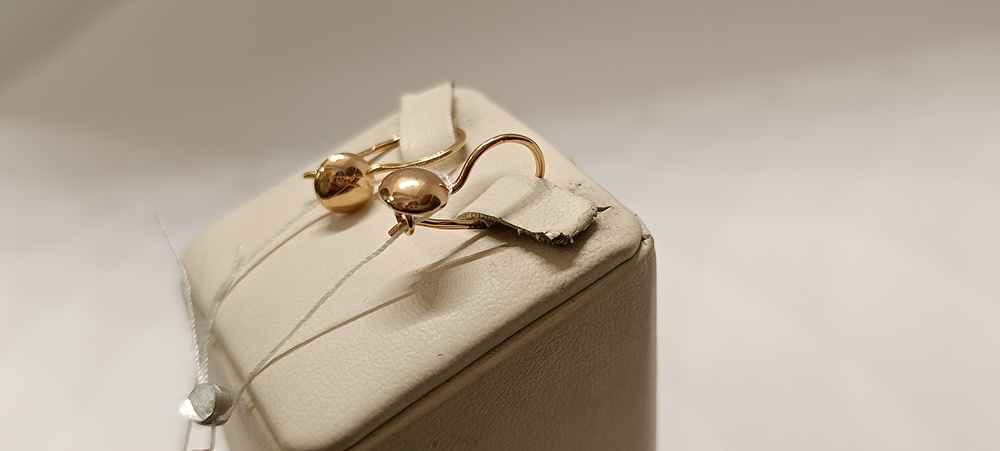 СБКМ583 СЕРЬГИ БЕЗ КАМНЯ (Au 583)