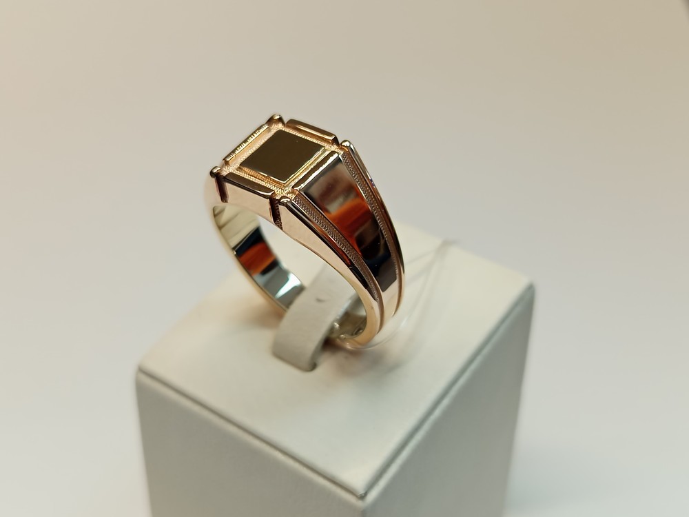 КОЛЬЦО ПЕЧАТКА без камня (Au 585)