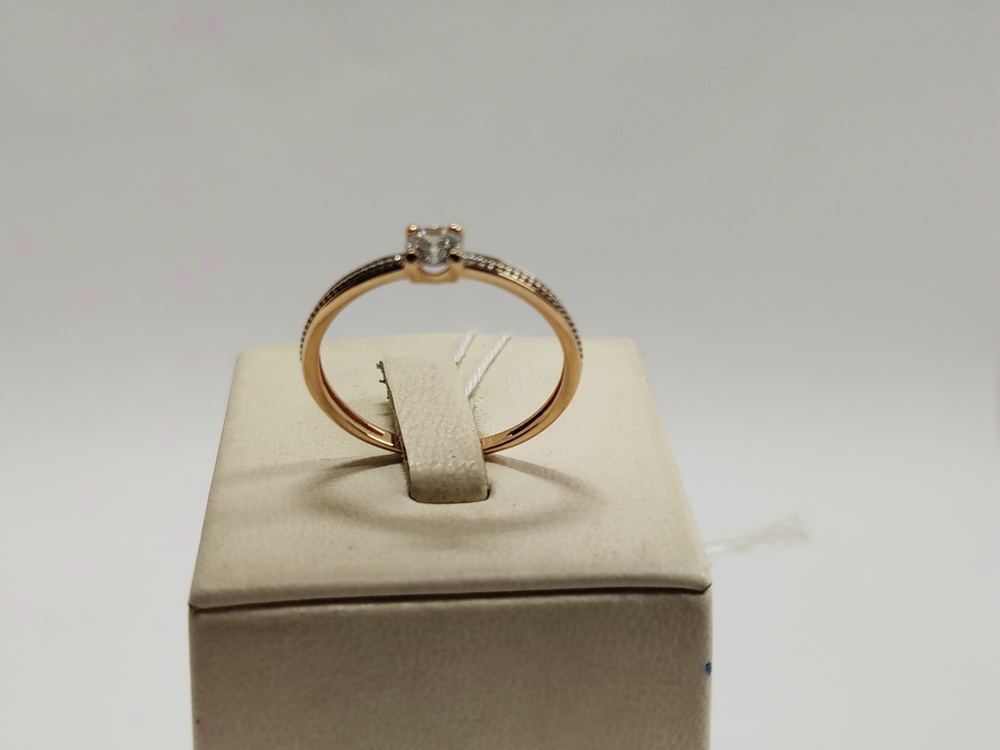 КОЛКМ585 КОЛЬЦО С КАМНЕМ (Au 585)