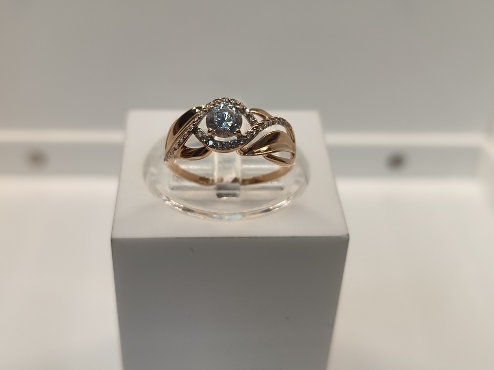 КОЛКМИ585 КОЛЬЦО С КАМНЯМИ (Au 585)