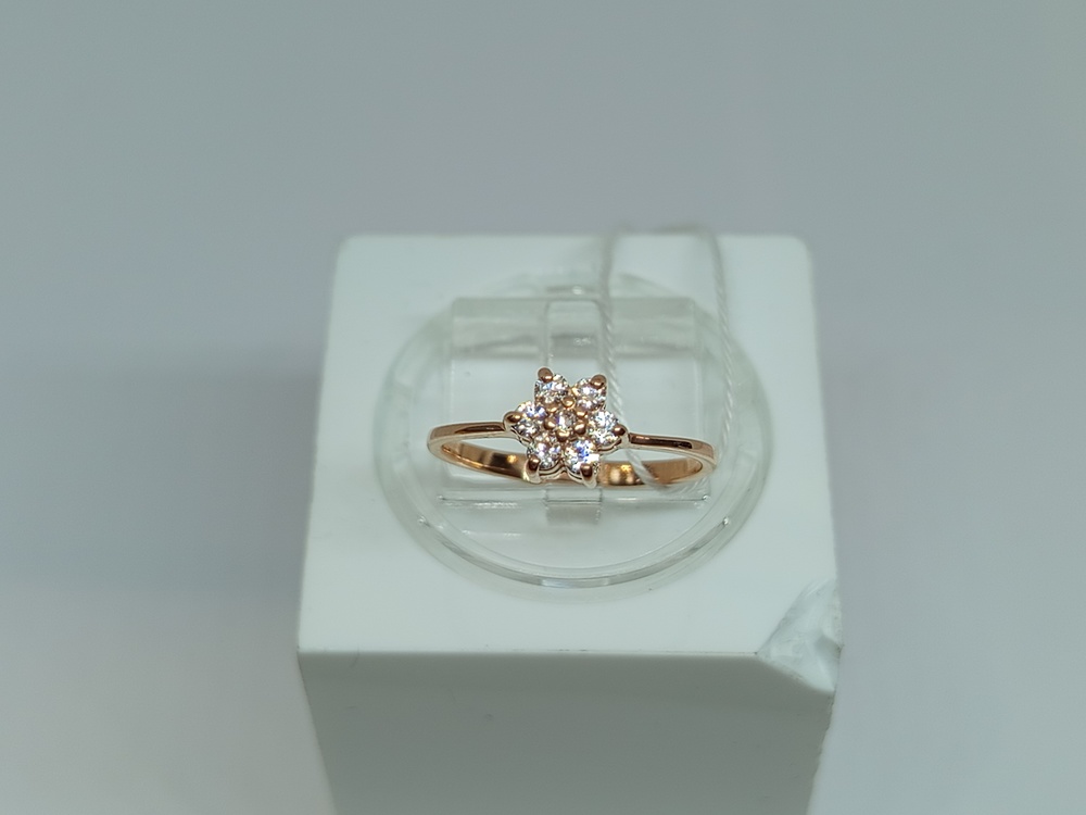 КОЛЬЦО С КАМНЯМИ (Au 585)