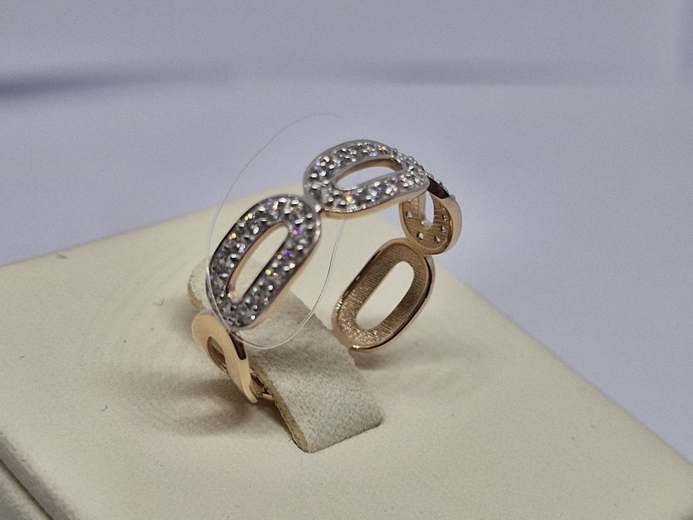 КОЛЬЦО С КАМНЯМИ (Au 585)