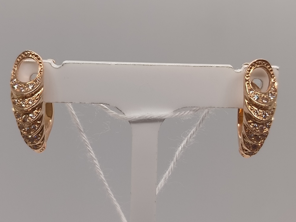 СКМИ585 СЕРЬГИ С КАМНЯМИ (Au 585)