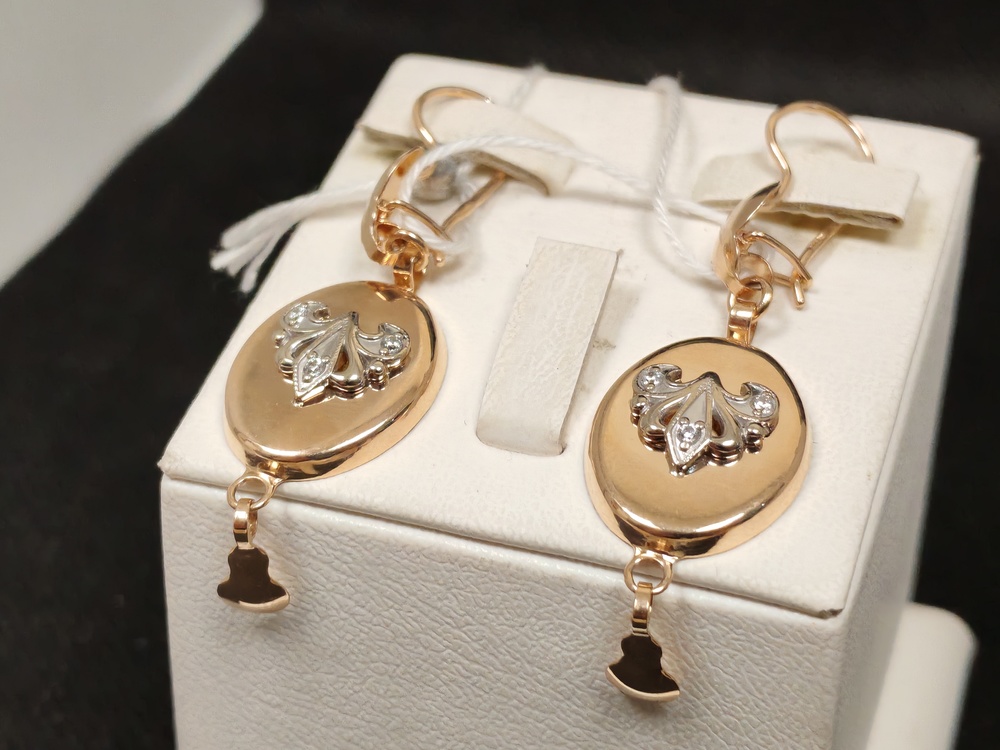 СЕРЬГИ С КАМНЯМИ (Au 585)