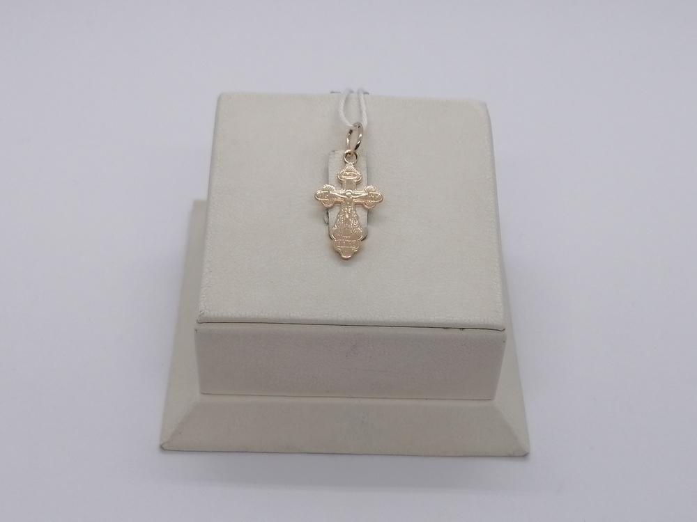 ПОДКБК585 ПОДВЕСКА КРЕСТ БЕЗ КАМНЯ (Au 585)