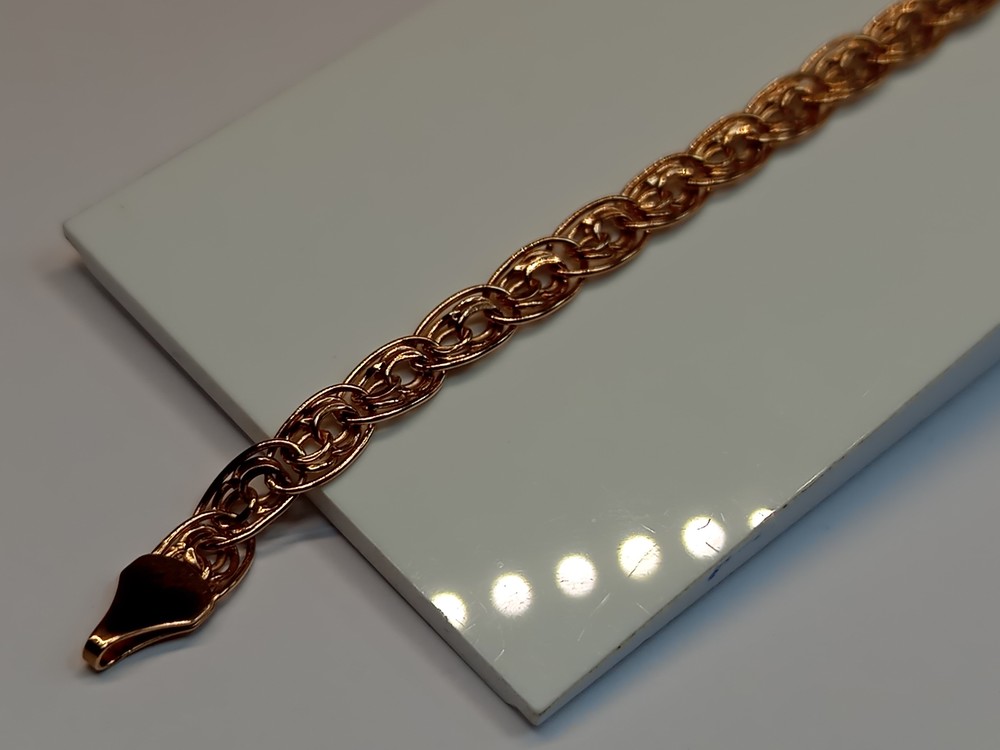 БРАСЛЕТ ПУСТОТЕЛЫЙ Нона бисмарк (Au 585)