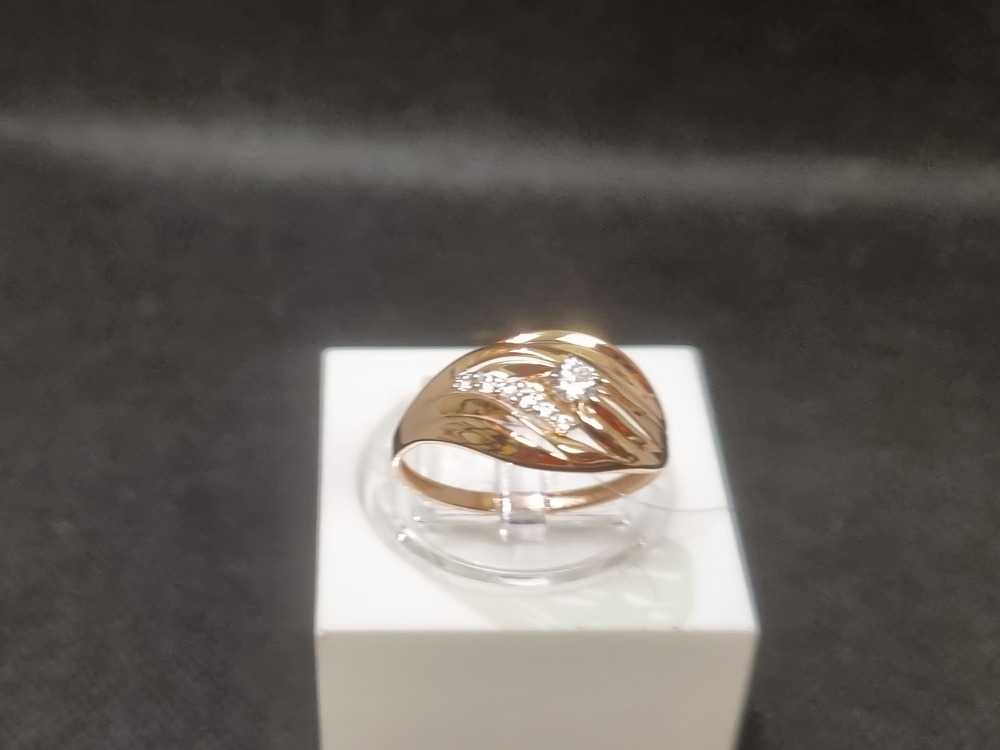 КОЛЬЦО С КАМНЯМИ (Au 585)