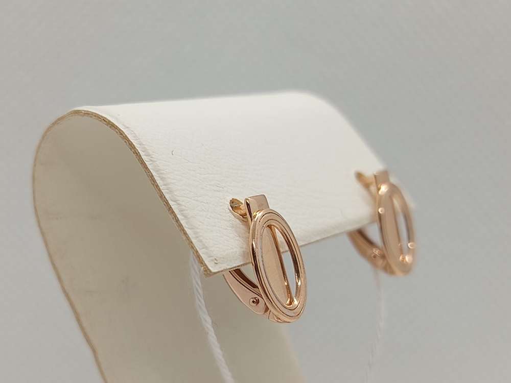 СЕРЬГИ БЕЗ КАМНЯ (Au 585)