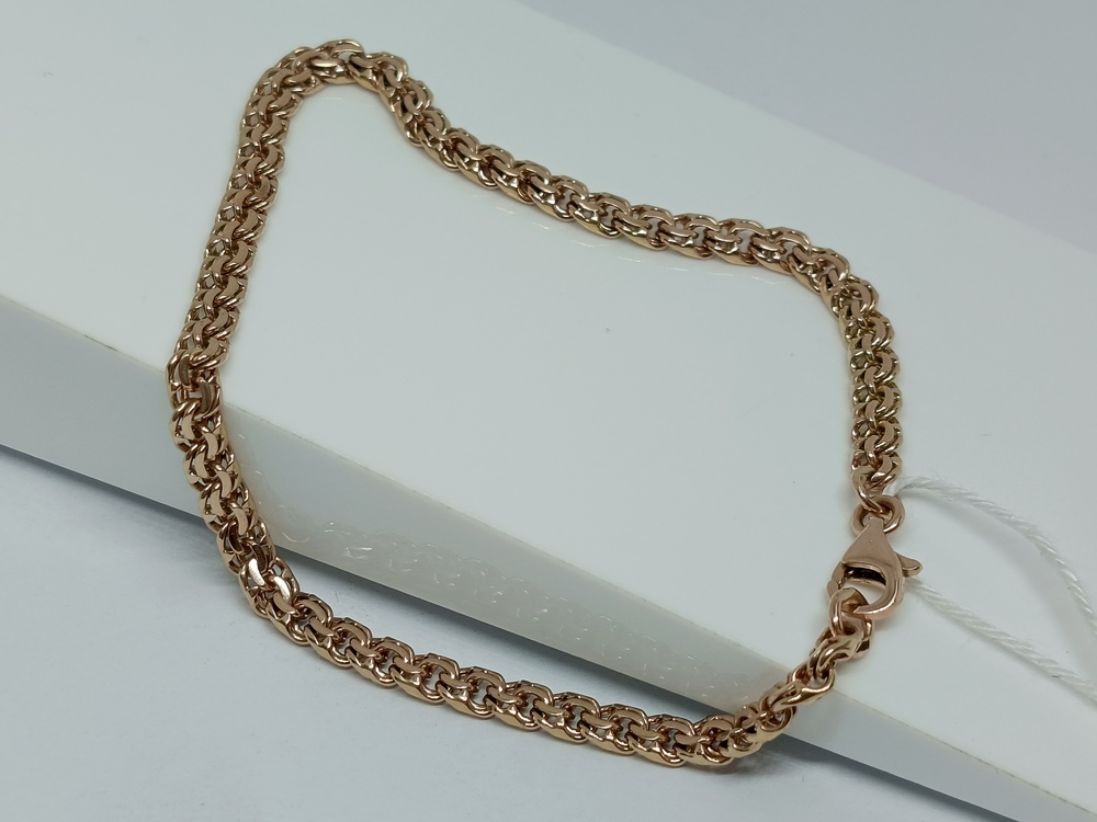 БЛБ585 БРАСЛЕТ ПОЛНОВЕСНЫЙ Бисмарк (Au 585)