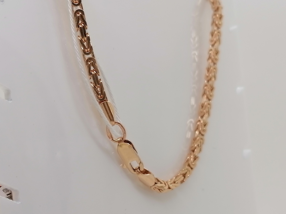 ЦЛМК585 ЦЕПЬ ПОЛНОВЕСНАЯ Мальвина королевская(лисий хвост) (Au 585)