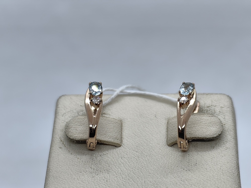 СЕРЬГИ С КАМНЯМИ (Au 585)