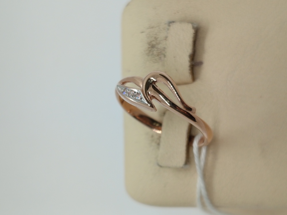 КОЛЬЦО С КАМНЯМИ (Au 585)