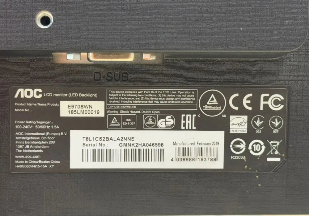 Монитор AOC E970S