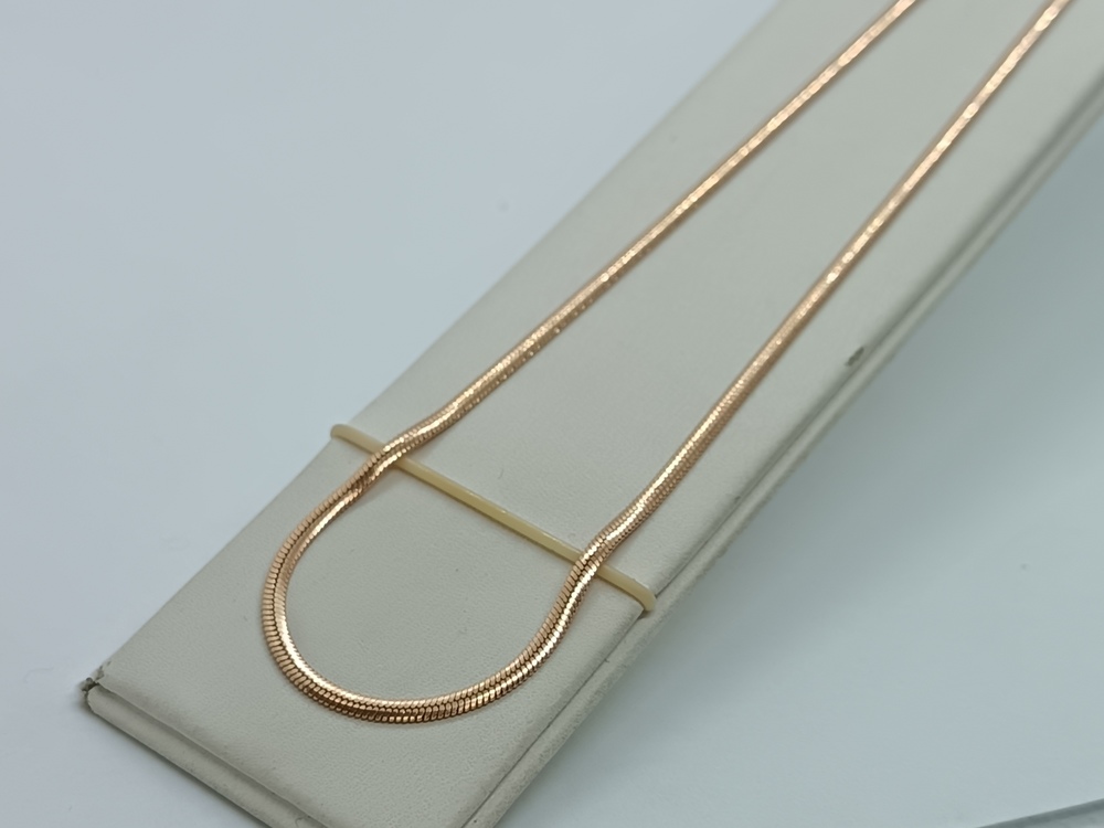 ЦЕПЬ ПОЛНОВЕСНАЯ Снейк плоский (Au 585)