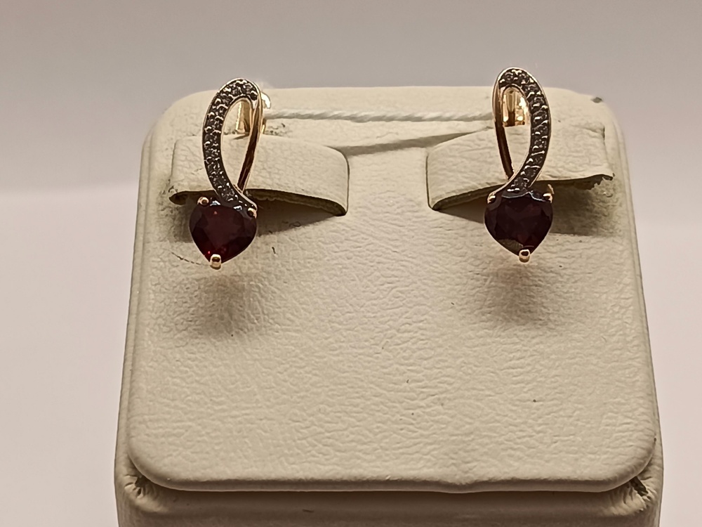 СКМИ585 СЕРЬГИ С КАМНЯМИ (Au 585)